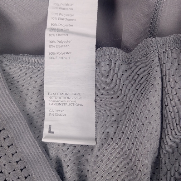 Fabletics The Fundamental Short Mens Large Gray Unlined Stretch Pull On Athletic - Picture 7 of 7